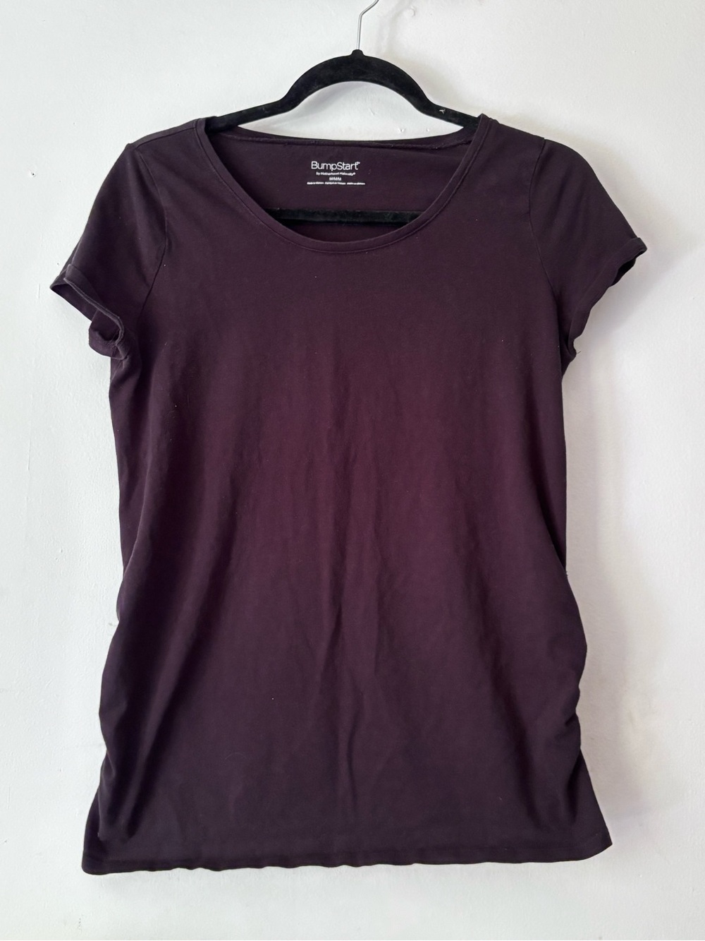 BumpStart Women's Short Sleeve Scoop Neck Tee - black